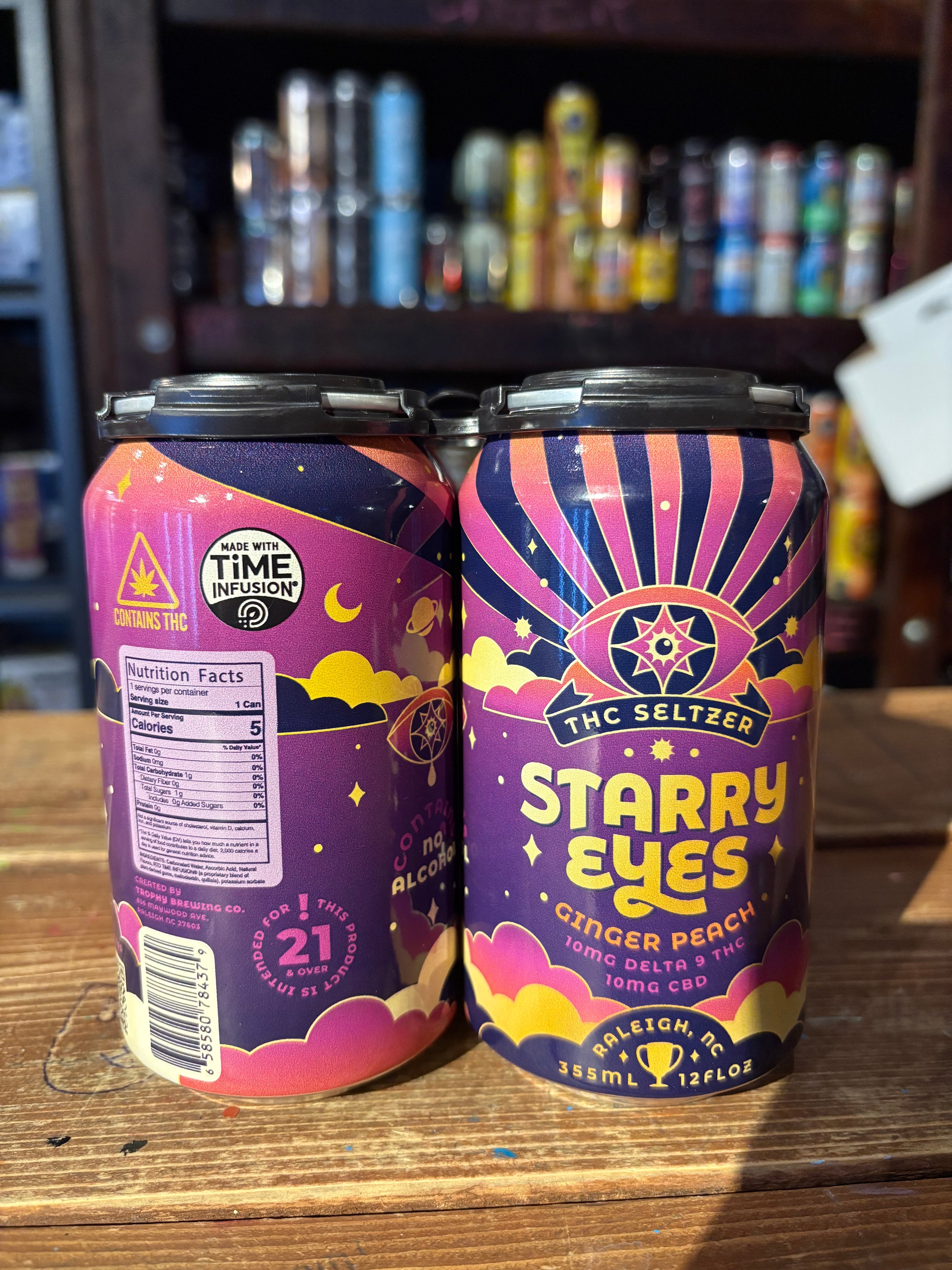 Trophy Starry Eyes Ginger Peach Non-Alcoholic Seltzer | Red Line