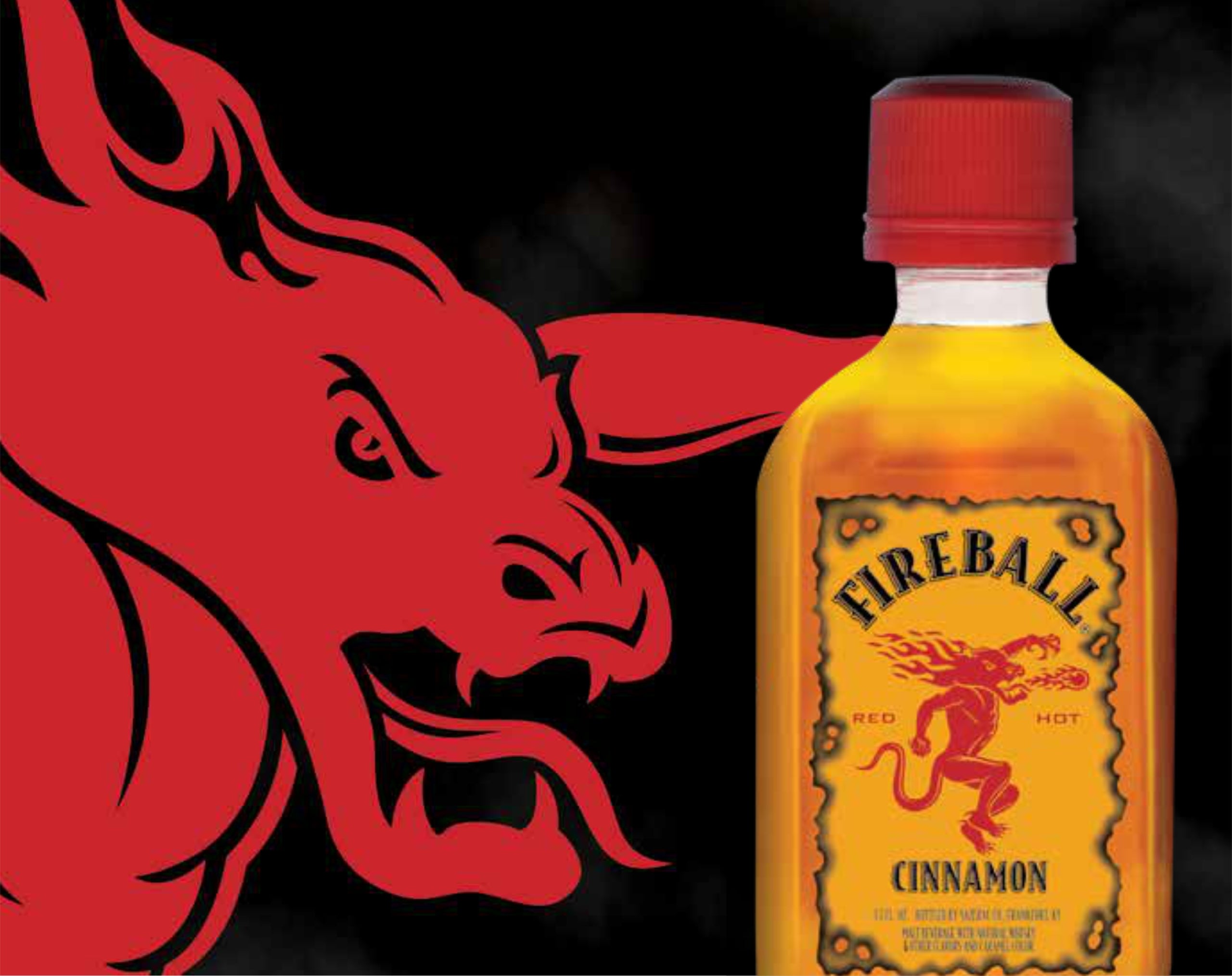 Fireball Cinnamon Whisky Malt 50mL-15% ABV | Red Line Raleigh